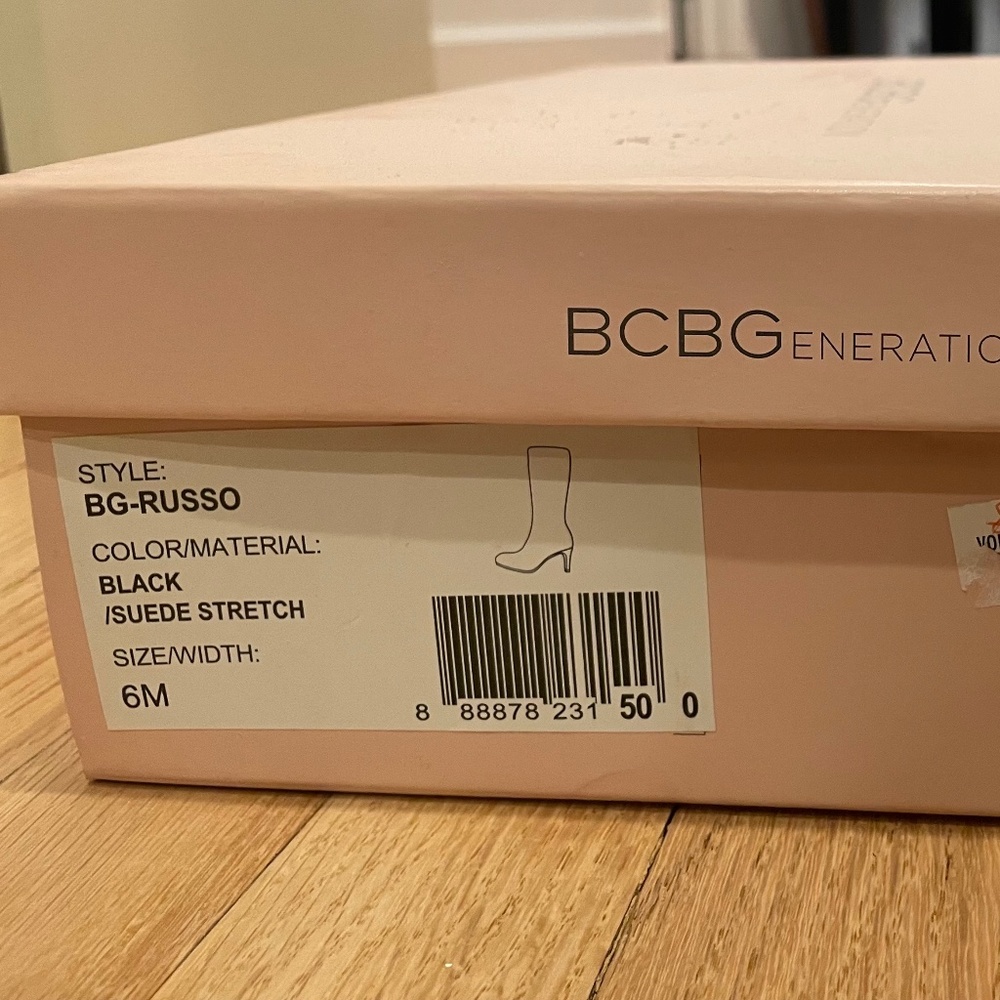 Black Suede Dress Boots by BCBG Generation - Picture 3 of 3